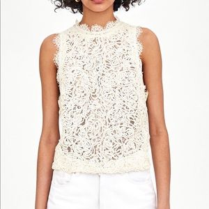 Zara lace top.